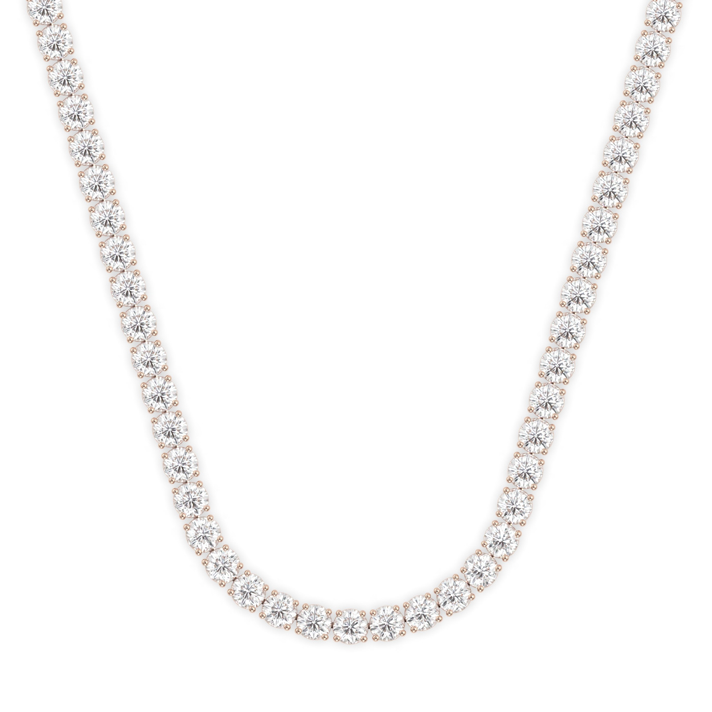 Classic Four Prong Diamond Tennis Necklace – NicoleHD Jewelry